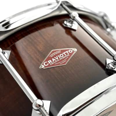 Craviotto Private Reserve Curly Maple Snare Drum 14x6.5 Walnut Fade image 6
