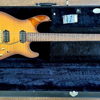 Carvin C66C 2011 Flame Maple Honeyburst w/ Floyd Rose HH Seymour Duncan Pickups image 15