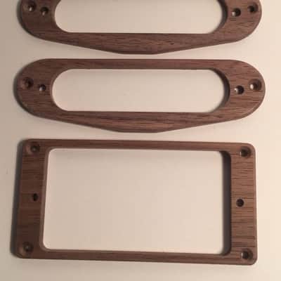 Guilford American Black Walnut H-S-H Flat pickup ring set - USA image 1