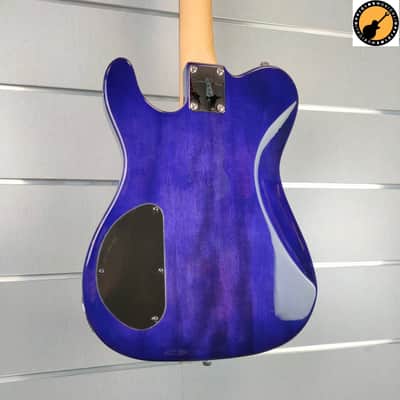 G&L Tribute Asat Deluxe Carved Top 2021 - Clear Blueburst image 8