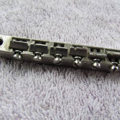 Vintage Nickel No Wire Gibson ABR-1 Bridge Fits Les Paul ES-335 Vintage Correct Late 50's Bridge image 2