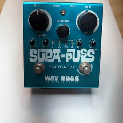 Way Huge WHE707 Supa-Puss Analog Delay 2013 - 2021 - Blue Guitar Pedal Echo Modulation image 1