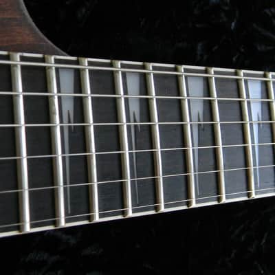 AGT Custom Shop Guitar Raw Walnut Ibanez Parts 540p Style Poplar Body Sharktooth Neck image 10