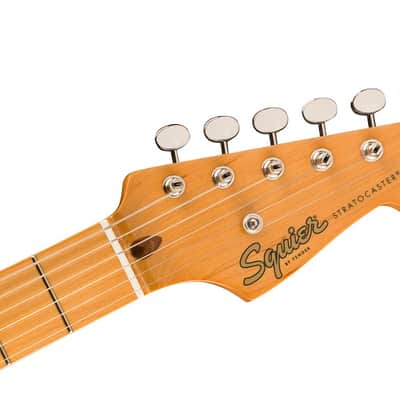 Squier Classic Vibe '50s Stratocaster Electric Guitar Maple FB, 2-Color Sunburst image 6