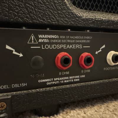 Marshall DSL15H 2-Channel 15-Watt Guitar Amp Head 2012 - 2017 - Black image 3
