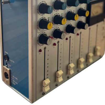 Audio Developments AD145 PICO 4-CHANNEL ANALOG MIXER 1970s - Silver Blue image 3