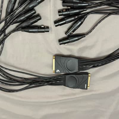 D'Addario Pair Of (2) PW-XLRFB-01 Planet Waves 8-Channel Modular Snake XLR Female Breakout Cable 2008 - 2020 - Black image 2