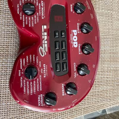 Line 6 POD 2.0 Multi-Effect and Amp Modeler 2000 - 2002 - Red image 1