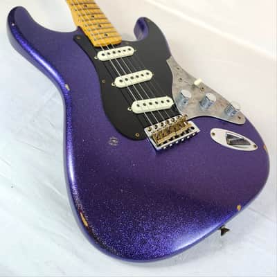 Fender Custom Shop Limited Edition Poblano II Strat Relic, Purple Sparkle, W/HSC image 10