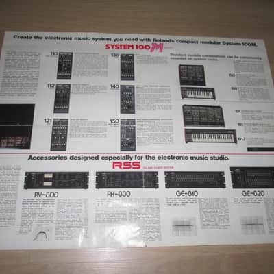 Roland Studio Systems – System 100M/100/700 - 1978 - Original Vintage Synthesizer Brochure/Catalog-Ultra Rare image 3