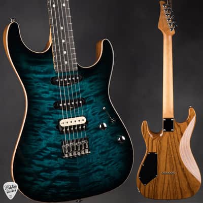 Suhr Standard Roasted - Trans Teal Burst #86135 image 1