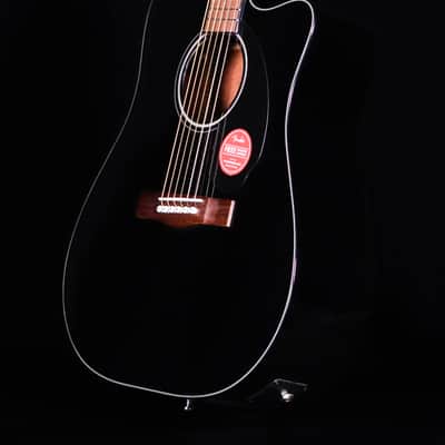 Fender CD-60SCE Dreadnought, Walnut FB, Black image 2