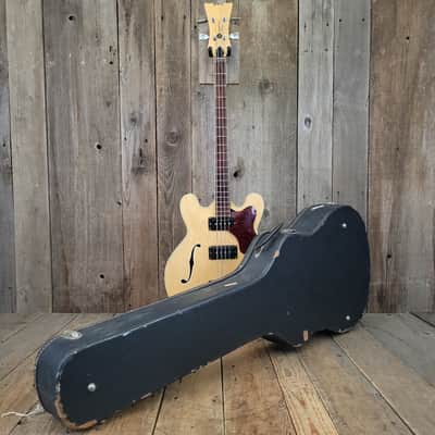 Mosrite Celebrity Hollowbody 4 String Bass 1968 - Natural Blonde image 17