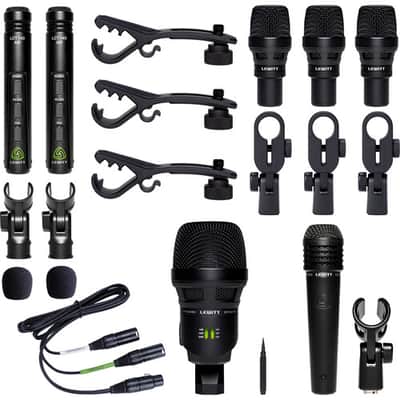Lewitt BEATKITPRO Professional Drum Mic Package for Kick, Snare, Toms, and Matched Overheads image 2