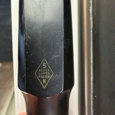 Vintage Meyer NY USA 5M Medium Chamber Baritone Sax Mouthpiece with matching Ligature and Cap image 7