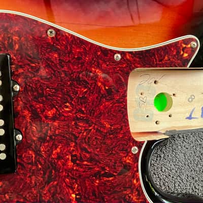 Fender Jazz Bass Body with Noiseless Pickups, Pots, Knobs and Hardware - Sunburst - 2020s image 5