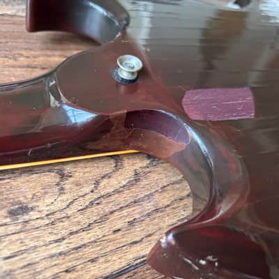 Vintage 1970s Greco SS 600 SG Electric Guitar Oxblood 'Gneco' Maxon Pickups MIJ Japan Matsumoku image 14