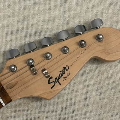 2014 Squier Bullet Stratocaster Red Rosewood Fretboard Maple Neck No Skunk Stripe / 8 Screw Pickguard image 3