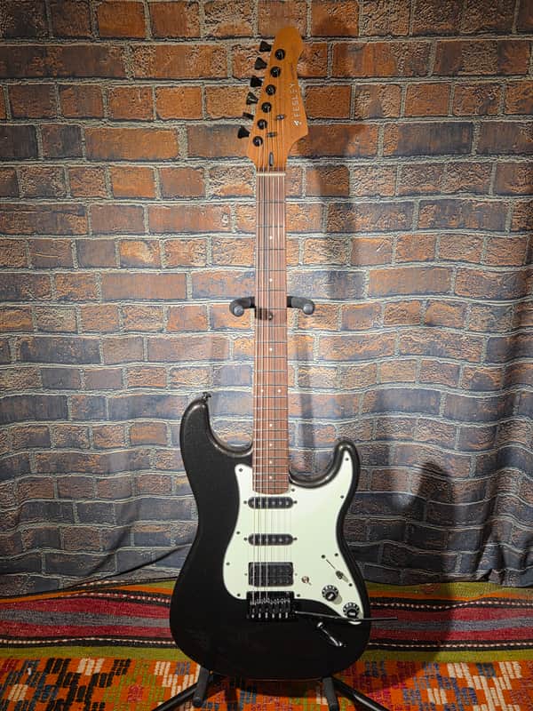 Fesley Ghost Series FST1000 Black Night w/ Upgraded DiMarzio Pickups & Hipshot Locking Tuners image 1