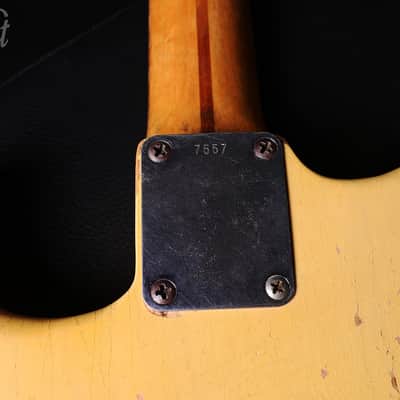 1954 / 1955 Fender Stratocaster with Maple Fretboard Blonde Refin image 23