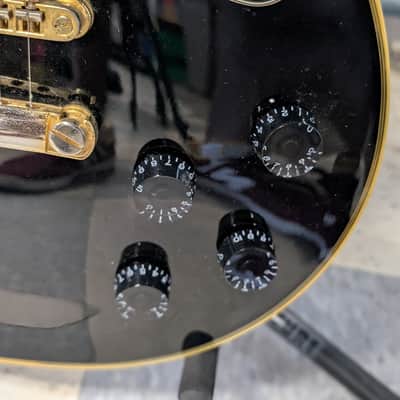 Epiphone Les Paul Custom Ebony (Black) 2010 - Gold Hardware, Grover Tuners, USA Inspected image 9