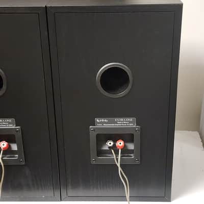 Infinity Entra One Bookshelf Speakers Pair Missing Covers 15"H x 8.5"W x 9.5D image 6
