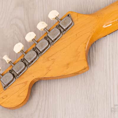 1974 Fender Competition Mustang Vintage Offset Guitar Competition Red w/ Case image 5