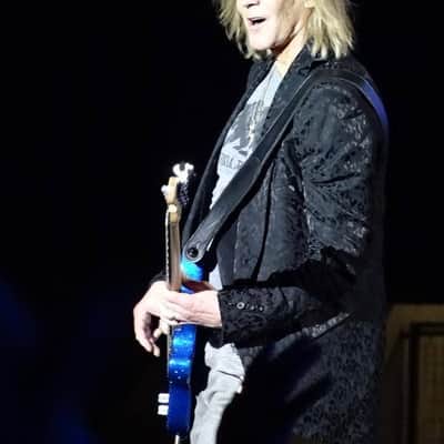 Tom Hamilton's Aerosmith, Custom G&L ASAT Blue Glitter Bass, 2010s PLUS Personalized NHL Hockey Jersey. AUTHENTICATED! (TH2 #4) image 9