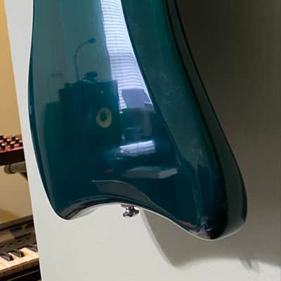 RARE MIK Guild DeArmond Sevenstar Seven-String Electric Guitar 2000-2001 Emerald Green Transparent vintage t-bird de armond korea image 9