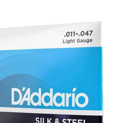 D'Addario EJ40 Silk & Steel 11-47 Light Acoustic Guitar Strings image 5