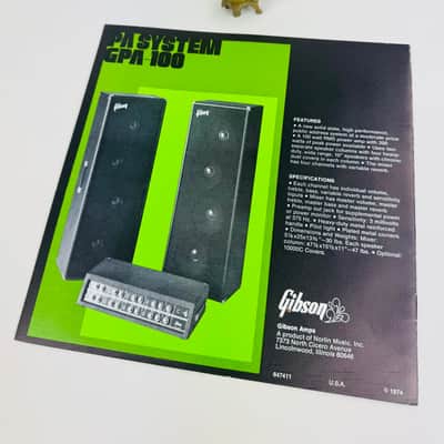Gibson Amplifiers Catalog 1974 image 2
