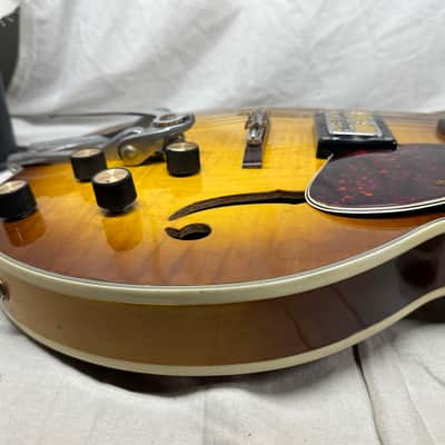 Harmony USA H-64 h64 Meteor Semi-Hollowbody Guitar with Case - repaired headstock image 18