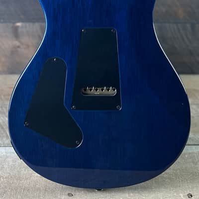 PRS Wood Library Custom 24 Quilt Top Brazilian Rosewood Fretboard - Aquamarine W/Blue Back 411448 image 10