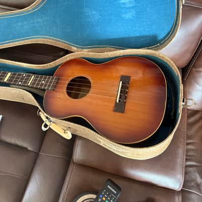 Vega Arthur Godfrey De Luxe Solo Lute Baritone Ukulele 1950s - Mahogany image 8