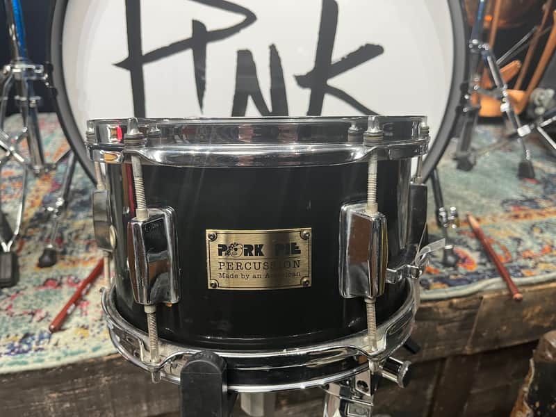 Pork Pie - Mark Schulman Collection 5.5x10" USA Custom Maple Popcorn Snare Drum 1994 — Black image 1