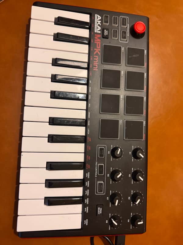 Akai MPK Mini MKII 25-Key MIDI Controller 2014 - Present - Black image 1
