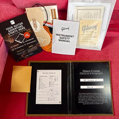 Gibson Custom Shop 1958 Flying V Mahogany Antique Natural VOS GH (019) image 8