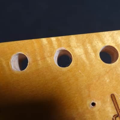 Warmoth Fender Strat Licensed 3A Flame Maple Neck 2010s - Natural image 7