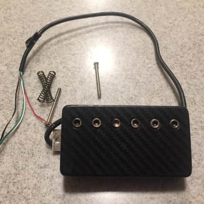 Bare Knuckle 53 mm Humbucker Carbon Fiber Tattoo Cover Bridge Humbucker image 1