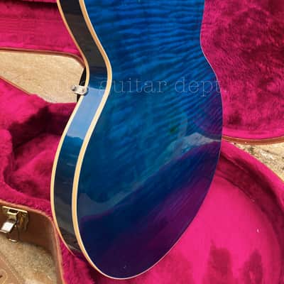 ♚Vintage♚RARE♚2002 Gibson ES-335 Dot Figured♚ BEALE STREET BLUE ♚AAA TIGER FLAME♚8.5LBS image 12