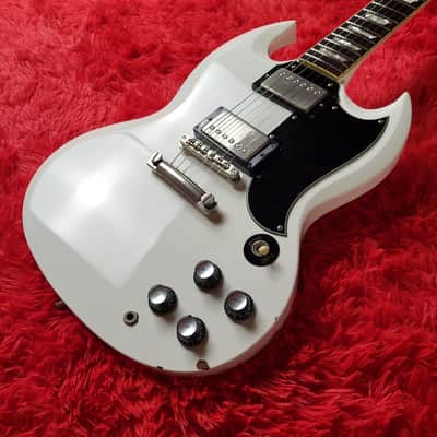 Burny RSG-60 '63 Revival Series - SG Standard - 1990-1992 - Snow White - Original VH-1 Pickups - Made In Japan MIJ image 3