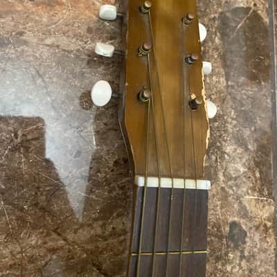 Vintage Lyra ? Barclay ? 1960s Parlor Acoustic Guitar Made in the USA 3/4 size image 5
