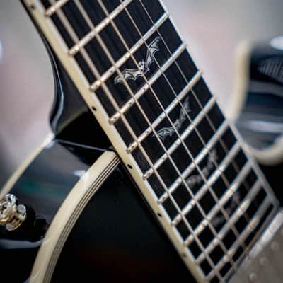 Epiphone Les Paul Custom Bats in Flight Transparent Ebony Burst image 5
