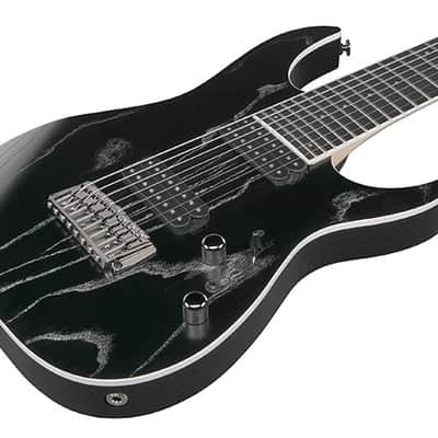Ibanez RG5328 Prestige 8-String Guitar Lightning Through a Dark Black + Hard Case - Brand New image 2