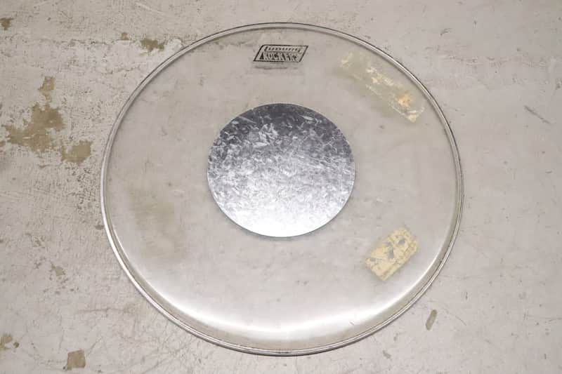 Ludwig 18" Rockers Clear Silver Dot Drum Head 1980's image 1