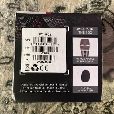 sE Electronics V7 MC Dynamic Vocal Microphone Wireless Capsule image 4