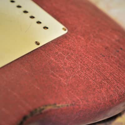 American Fender Stratocaster Relic Custom Nitro Pink Sparkle HSS CS Texas Specials image 22