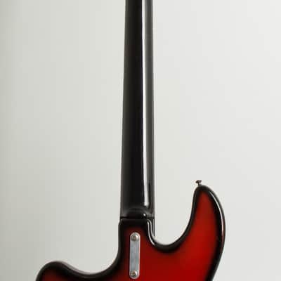 Wandre  Tigre Semi-Hollow Body Electric Bass Guitar (1965), black tolex hard shell case. image 9
