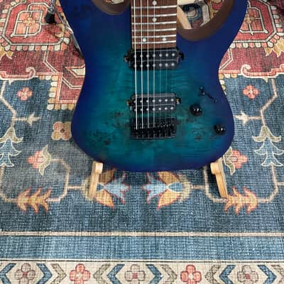 Ibanez RG7421PB 7-String Electric Guitar - Sapphire Blue Flat image 7
