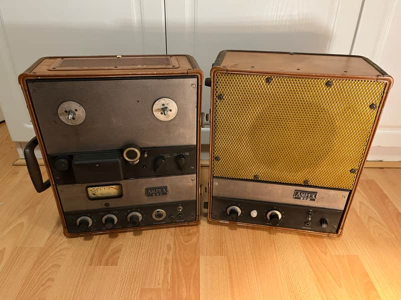 Ampex 601 & 620 - Reel-to-reel tape machine, amplifier and speaker - Please read description! image 1